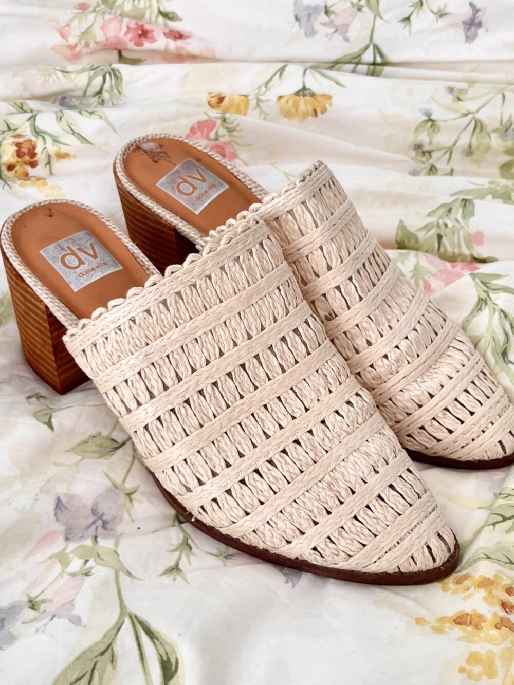 Dolce Vita Raffia Mules
